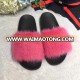 New Fashion Women Indoor Mink fur slides flat real fur slippers