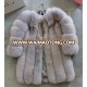 Genuine Finland fox fur coat women's nature Blue fox fur coat Stripe Real Fur Coats